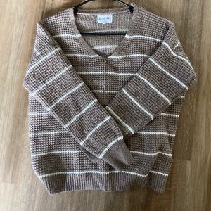 Olive and Oak striped sweater